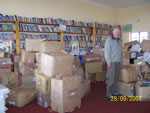 A delivery at the library